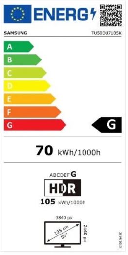 TELEVISOR LED SAMSUNG TU50DU7105KXXC